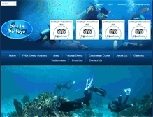 Tablet Screenshot of diveinpattaya.com